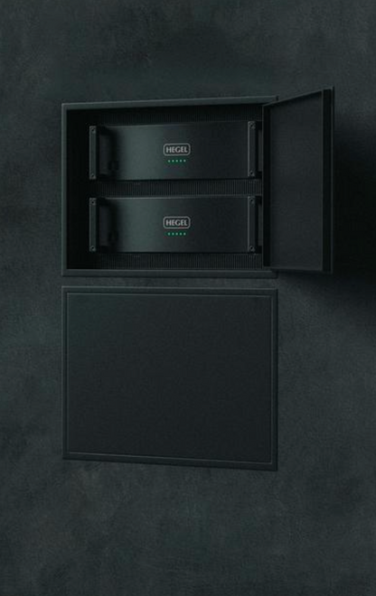 HEGEL C53 3 Channel Power Amplifier, installed