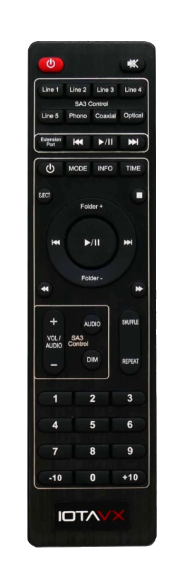 IOTA VX SA3 Stereo Integrated Amplifier, remote control