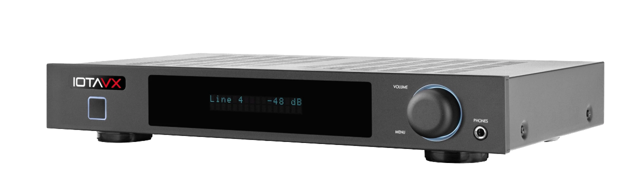 IOTA VX SA3 Stereo Integrated Amplifier, angled