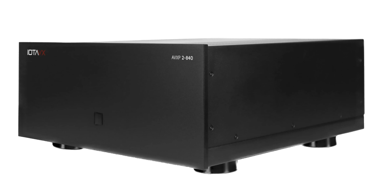 IOTA VX AVXP 2-840 Stereo Power Amplifier, angled image