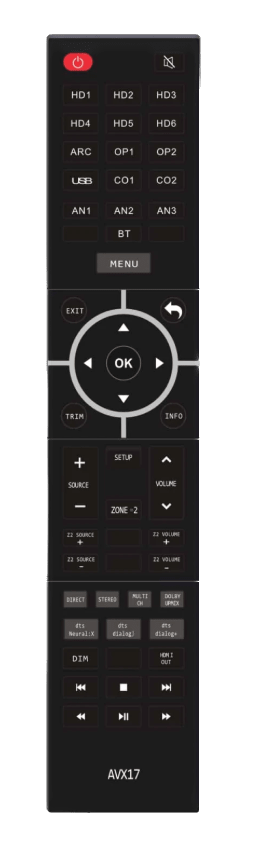 IOTA VX AVX17 17-Channel Preamplifier, remote control