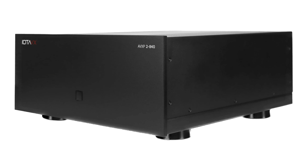 IOTA VX AVXP 2-840 Stereo Power Amplifier, angled image