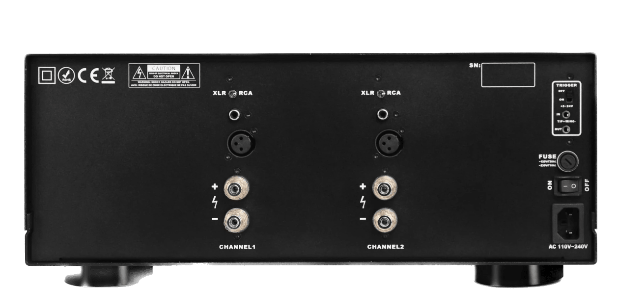 IOTA VX AVXP 2-840 Stereo Power Amplifier, back