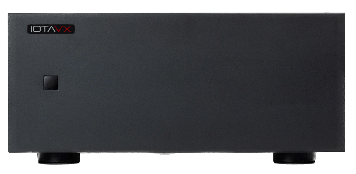 IOTA VX AVXP1 7-Channel Power Amplifier, front of unit