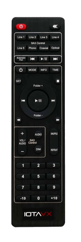 IOTA VX SA3 Stereo Integrated Amplifier, remote control