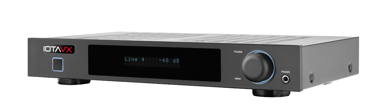 IOTA VX SA3 Stereo Integrated Amplifier, angled
