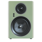 Jamo C707 PA Active Bookshelf Speaker in Khaki Green, front