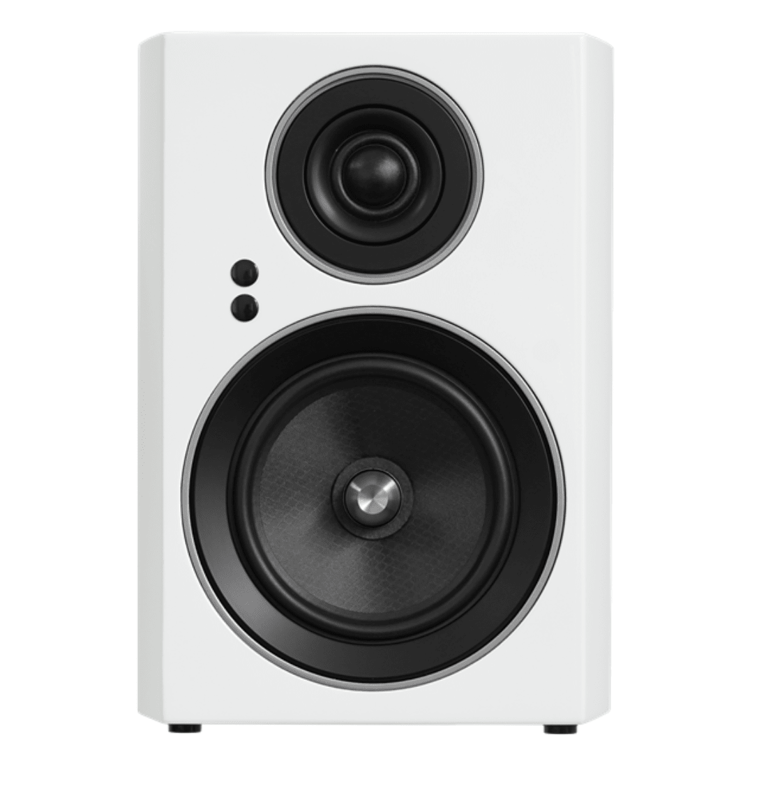 Jamo C707 PA Active Bookshelf Speaker in white, front