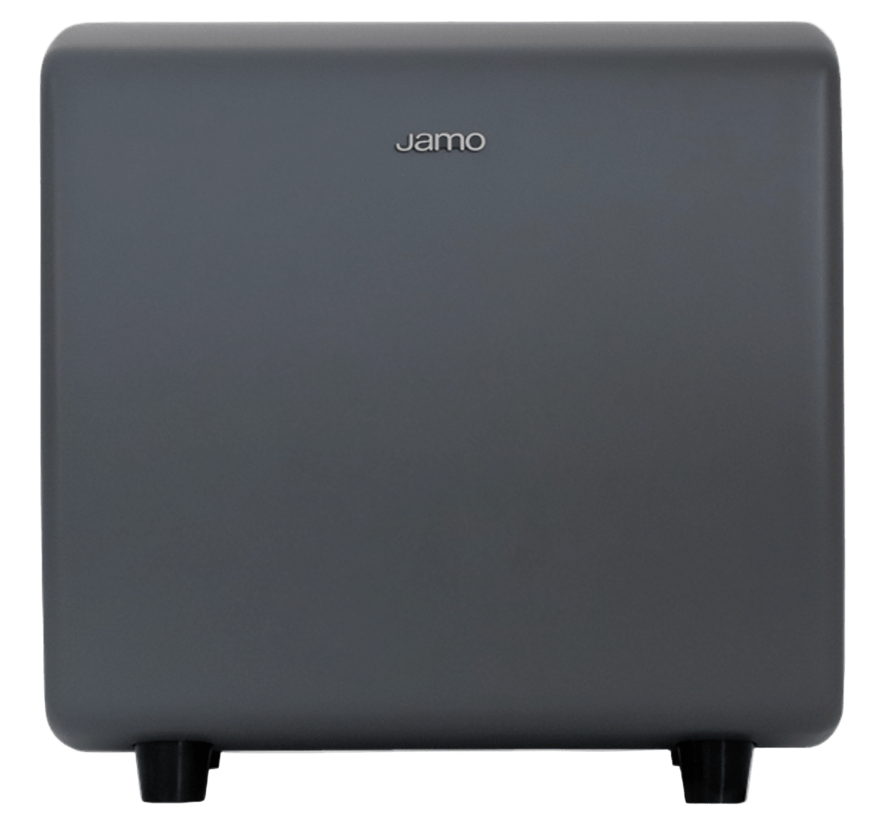 Jamo Cube Compact Powered Subwoofer, Grey Front