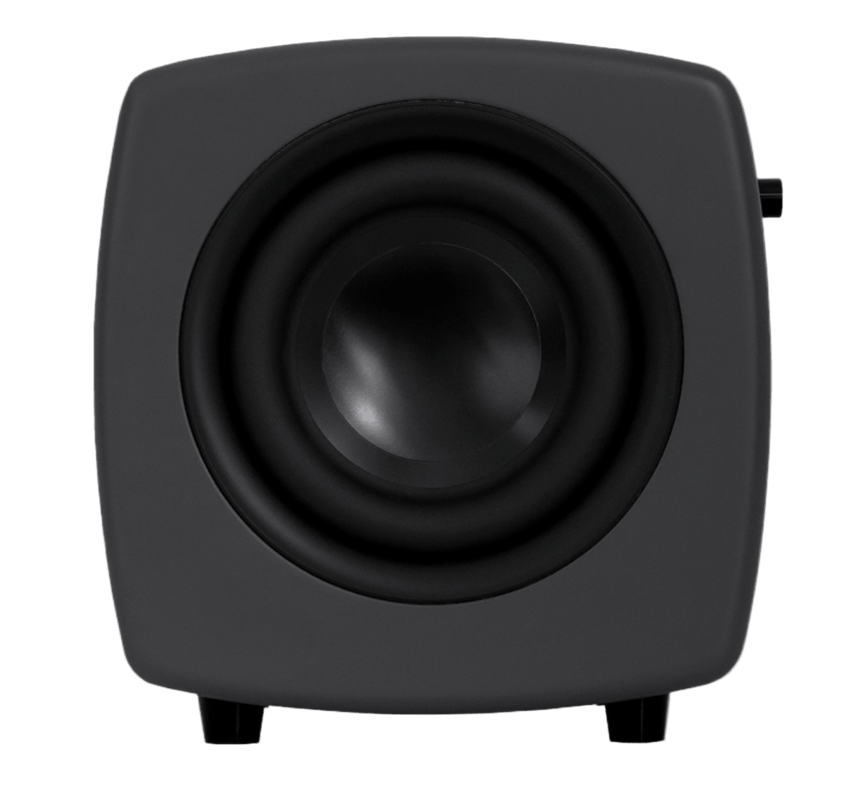 Jamo Cube Compact Powered Subwoofer, Grey side