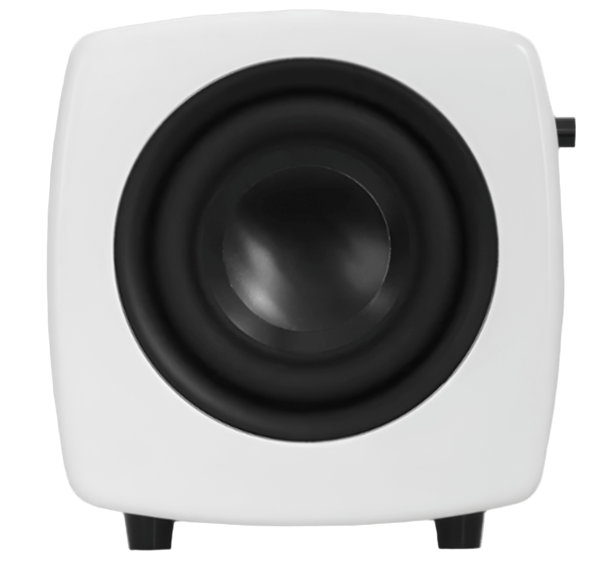 Jamo Cube Compact Powered Subwoofer, white side