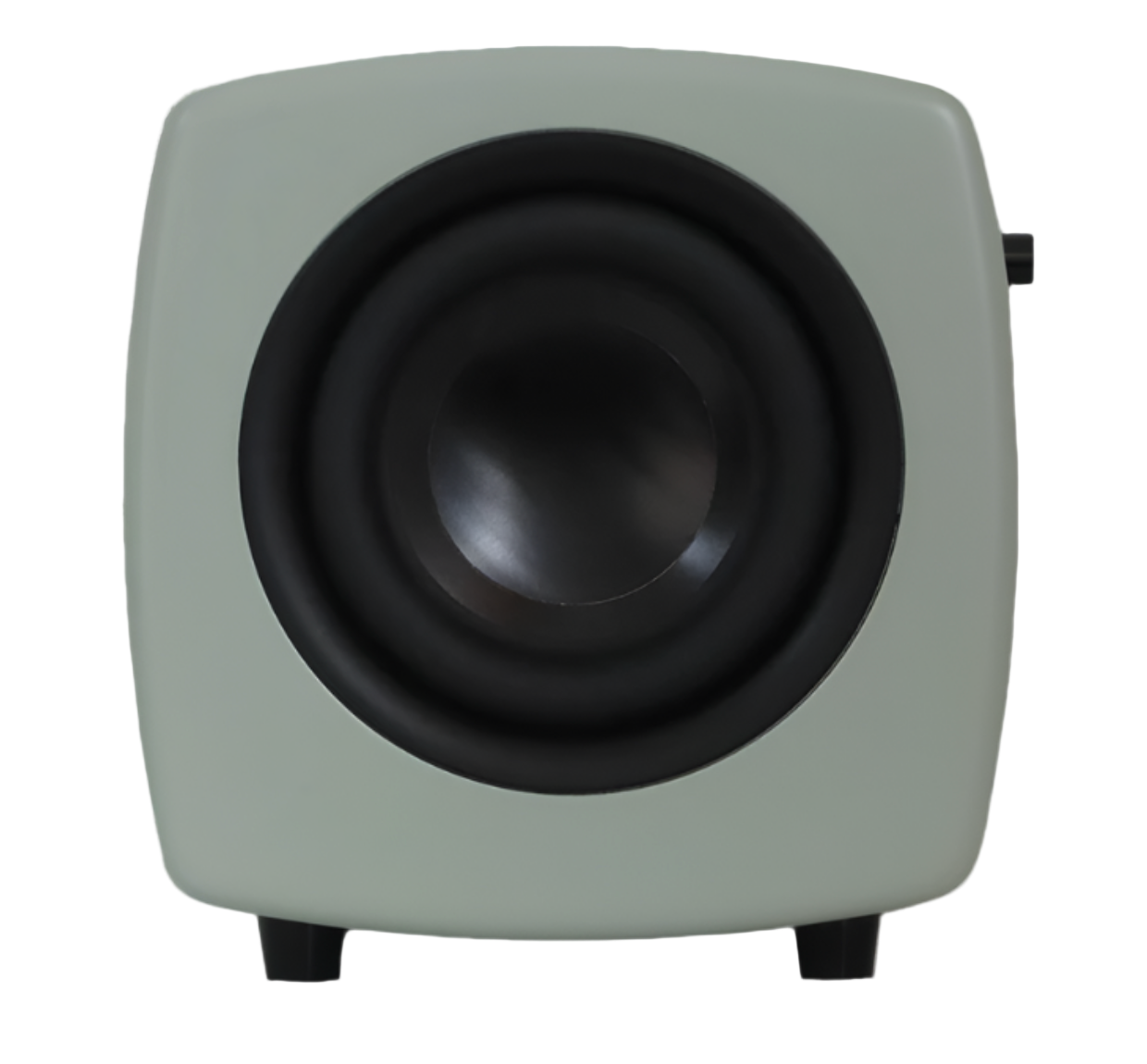 Jamo Cube Compact Powered Subwoofer, Khaki Green side