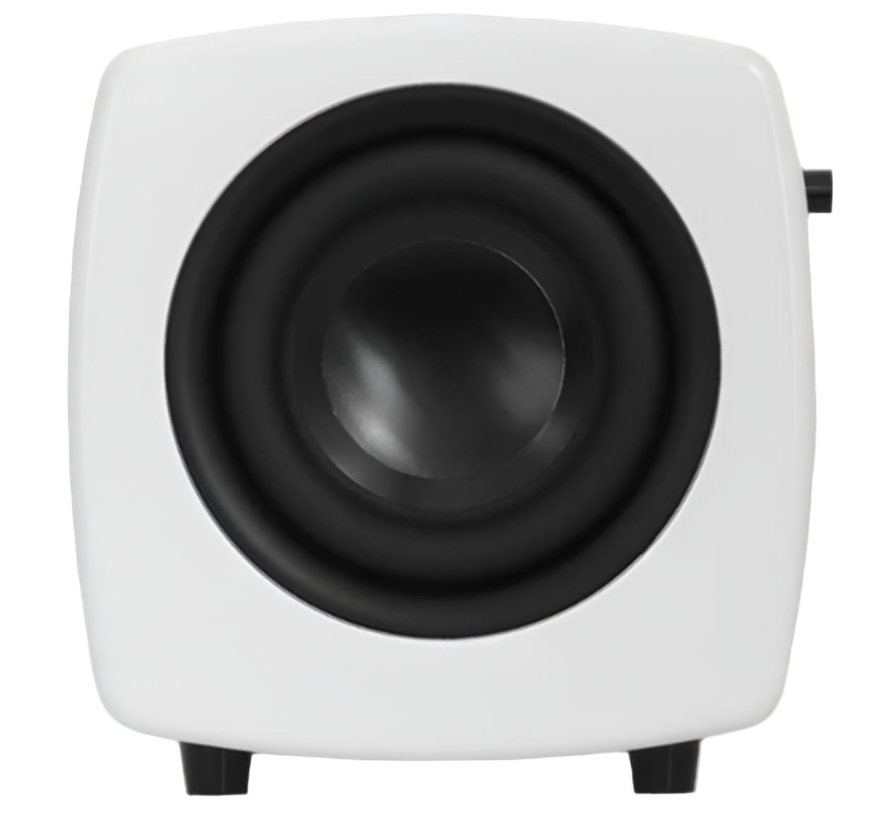 Jamo Cube Compact Powered Subwoofer, white side