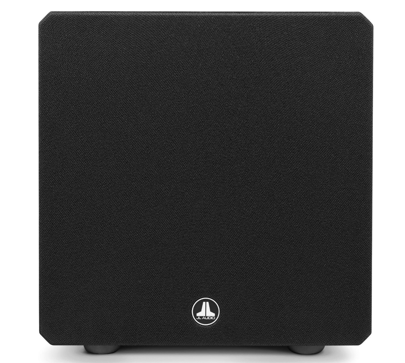 JL Audio E-Sub e110 10-inch Subwoofer in Black Gloss, front with grille