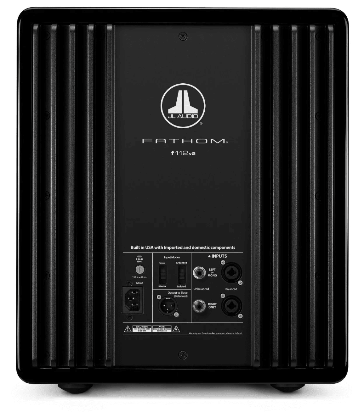 JL Audio Fathom f112v2 12" Subwoofer, back view