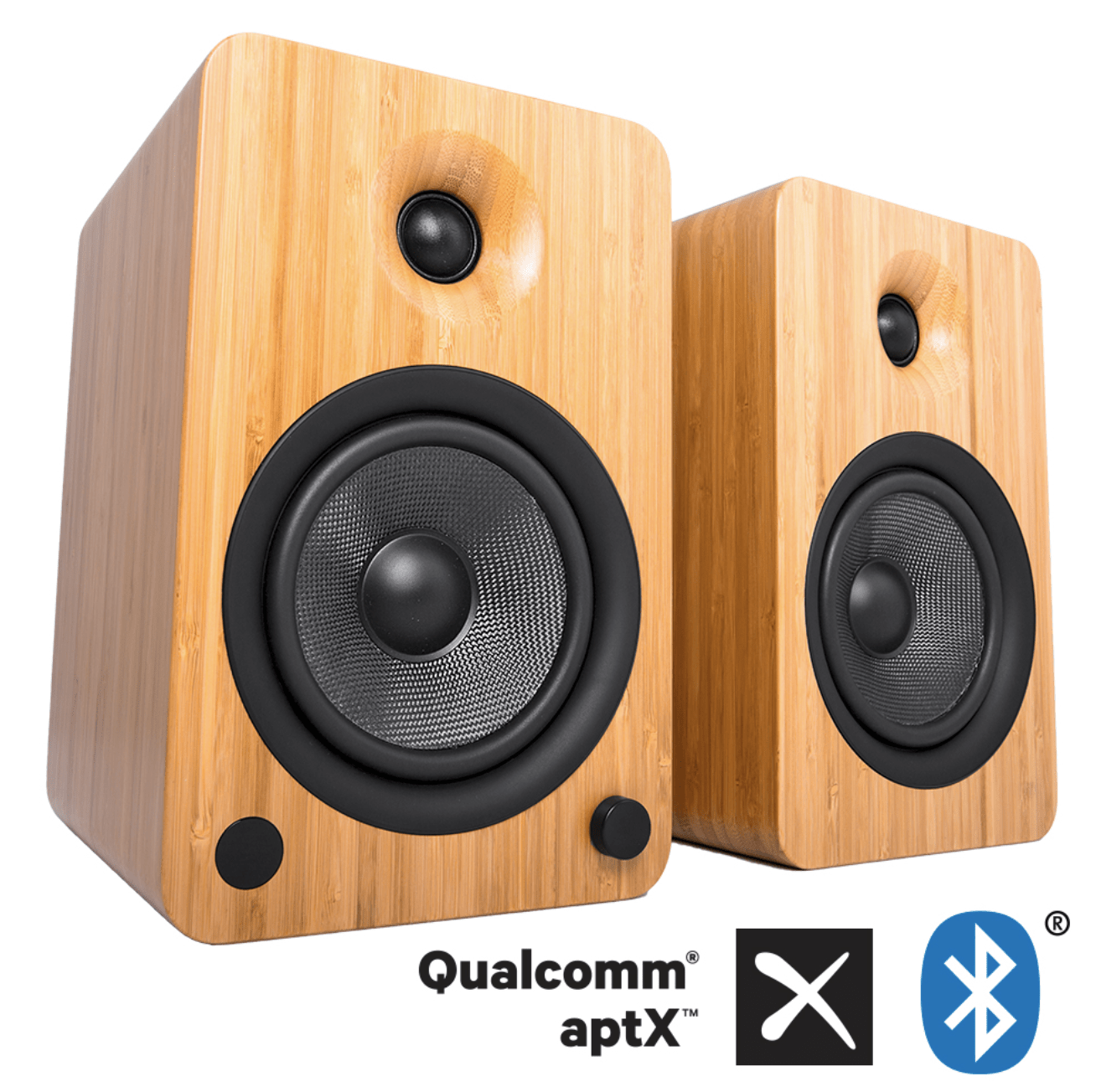 Kanto Audio Active Speakers Kanto Audio YU6 Active Speakers in Bamboo, front image