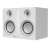 Kanto Audio TUK Grand 2nd Generation 320W Active Speakers in Matte White with Aluminium, angled view