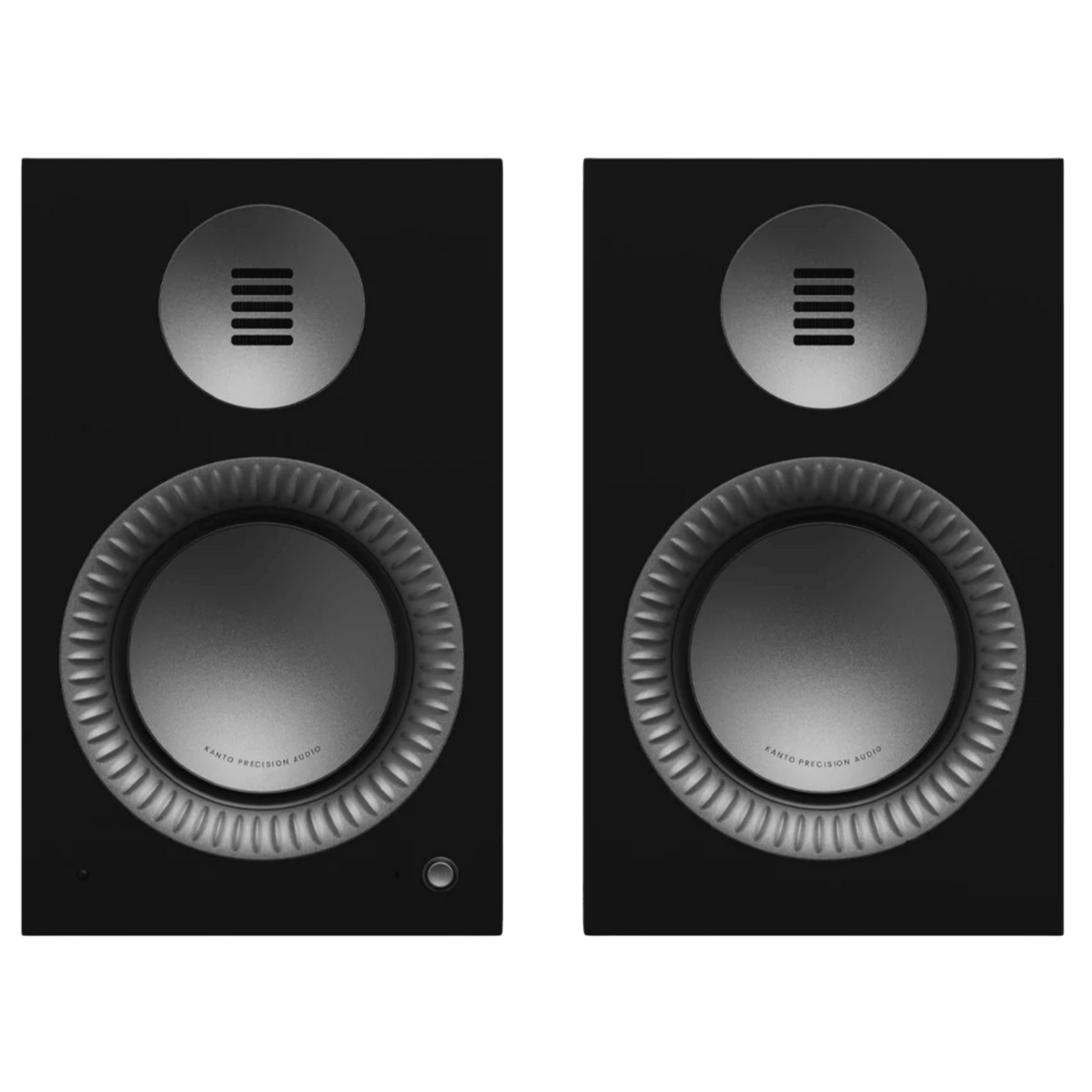 Kanto Audio TUK Grand 2nd Generation 320W Active Speakers in Matte Black with Gunmetal, front