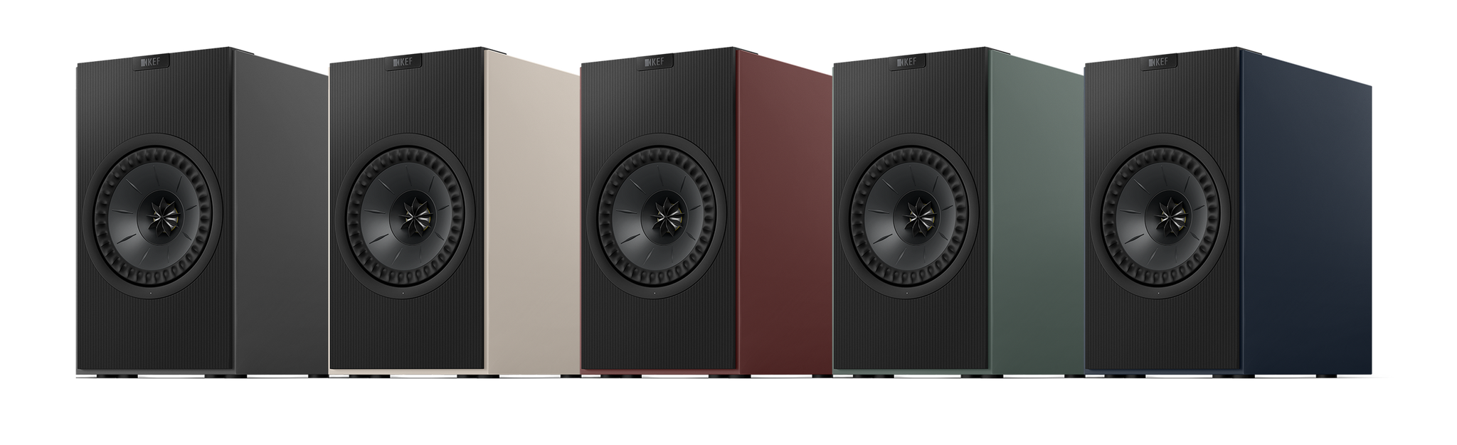 KEF Coda W Active Speakers, range of finishes