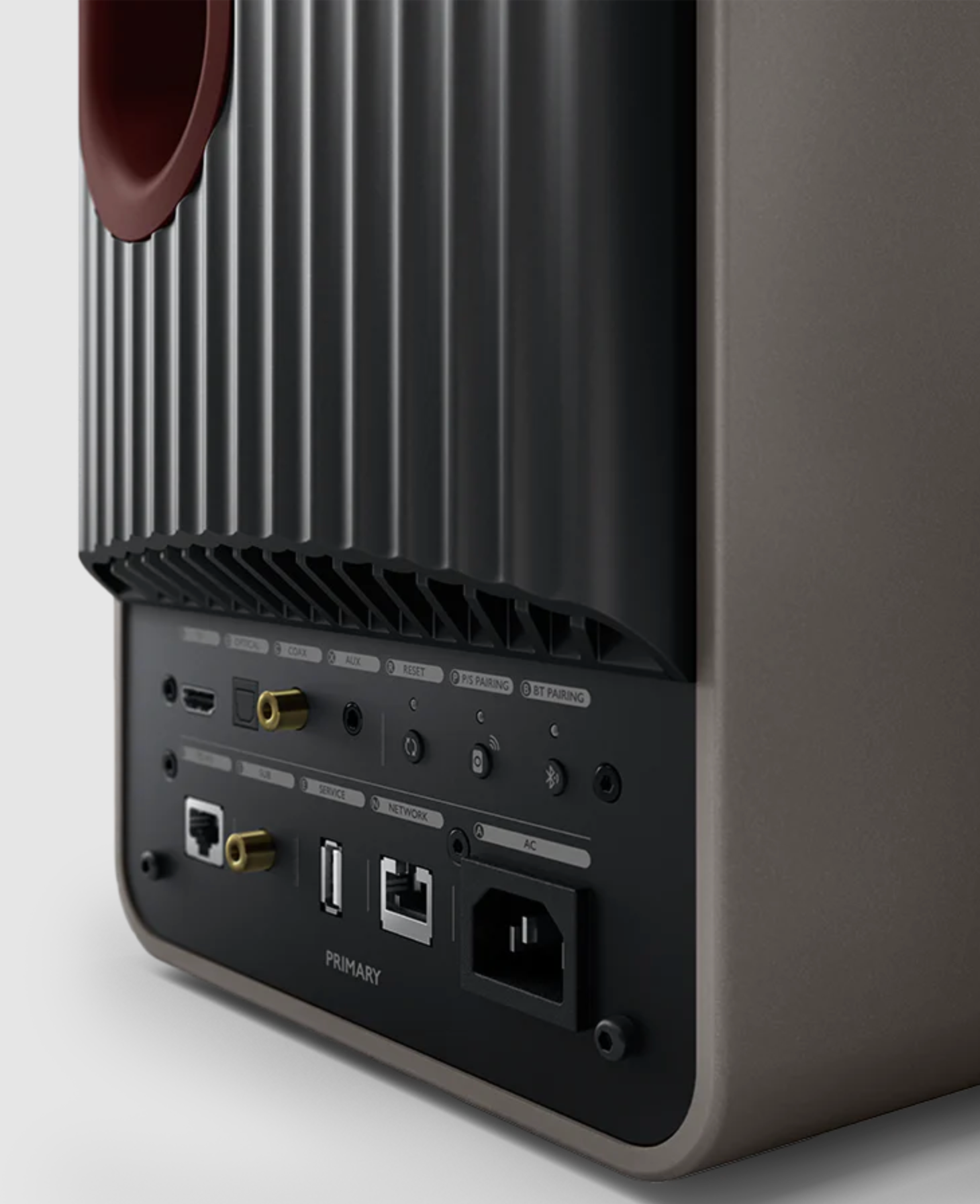 KEF LS50 Wireless II Speakers in Titanium Gray - back