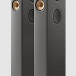 KEF LS60 Wireless Floorstanding Speakers Speakers in Titanium Gray.  Front pair image