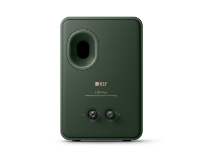 KEF LS50 Meta Passive Speakers in Moss Green, individual speaker, back