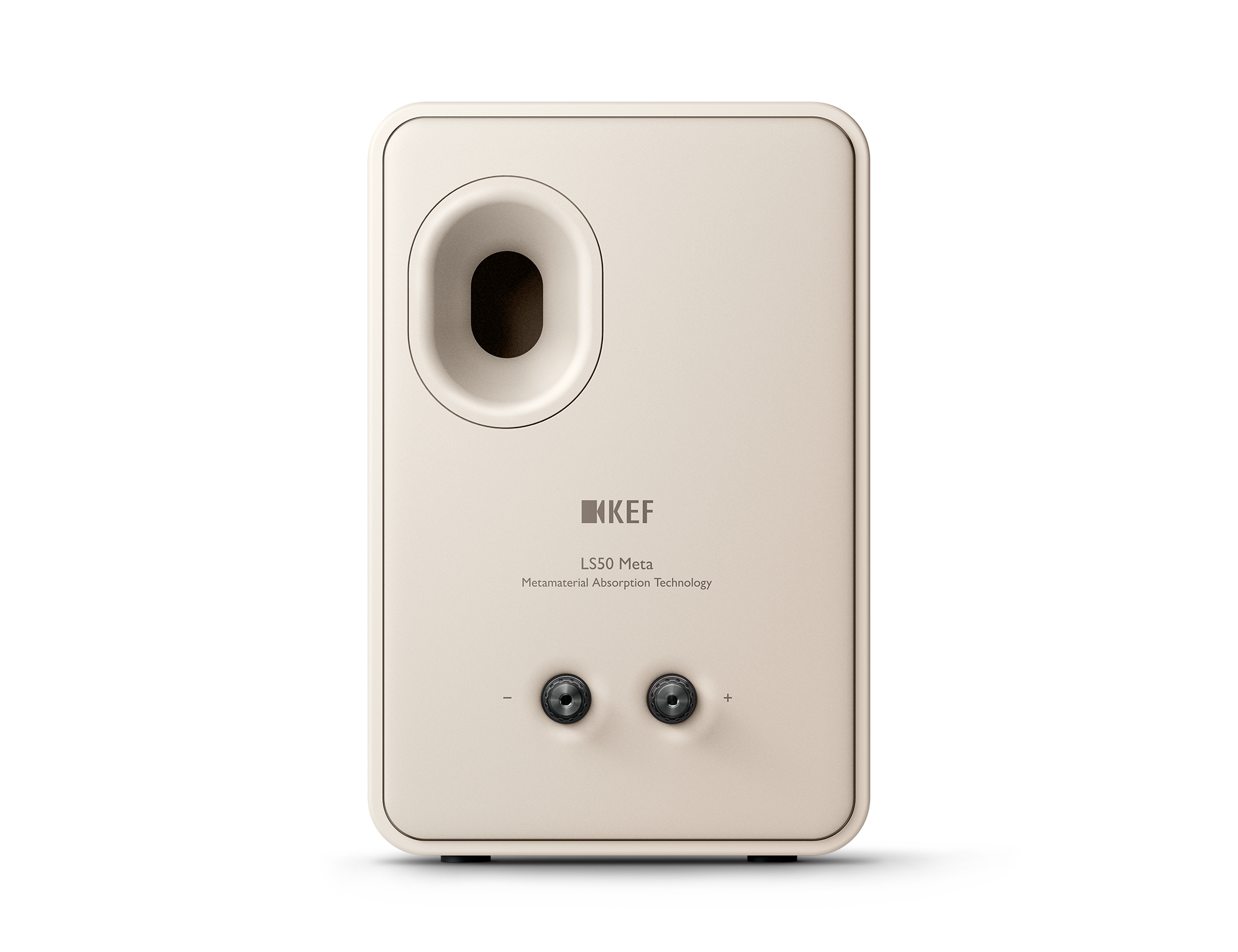 KEF LS50 Meta Passive Speakers in Sand Shell, individual speaker, back