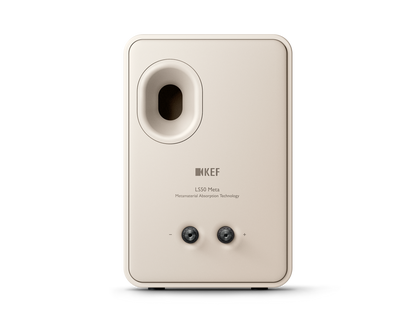 KEF LS50 Meta Passive Speakers in Sand Shell, individual speaker, back