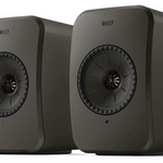 KEF LSX II LT Wireless Bookshelf Speakers  in Graphite Gray. Pair