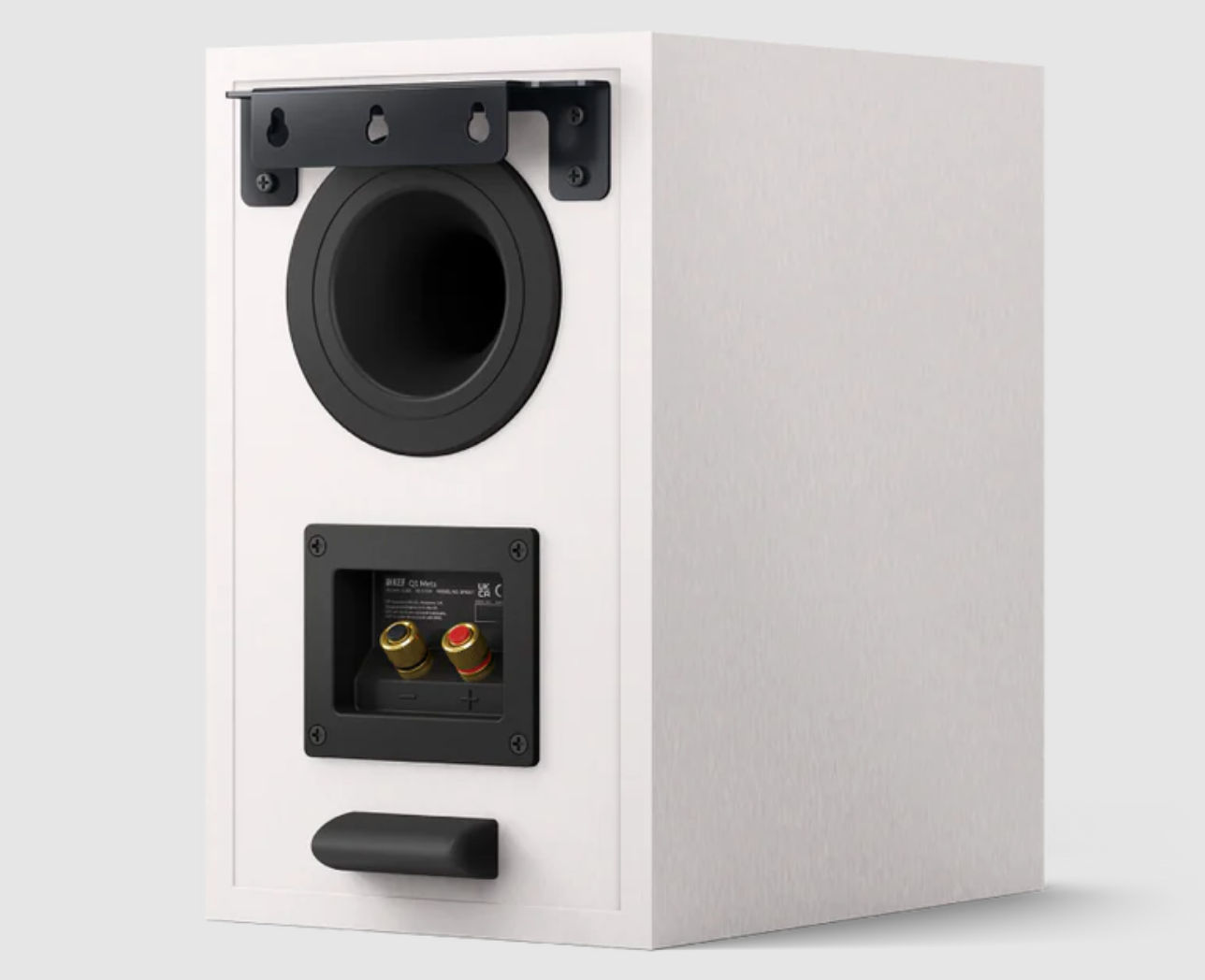 KEF Q1 Meta Compact 2-way Bookshelf Speaker in Satin White, back image