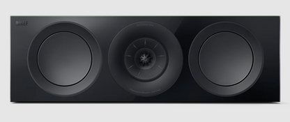 KEF R6 Meta Centre Channel Speaker in Gloss Black. Front