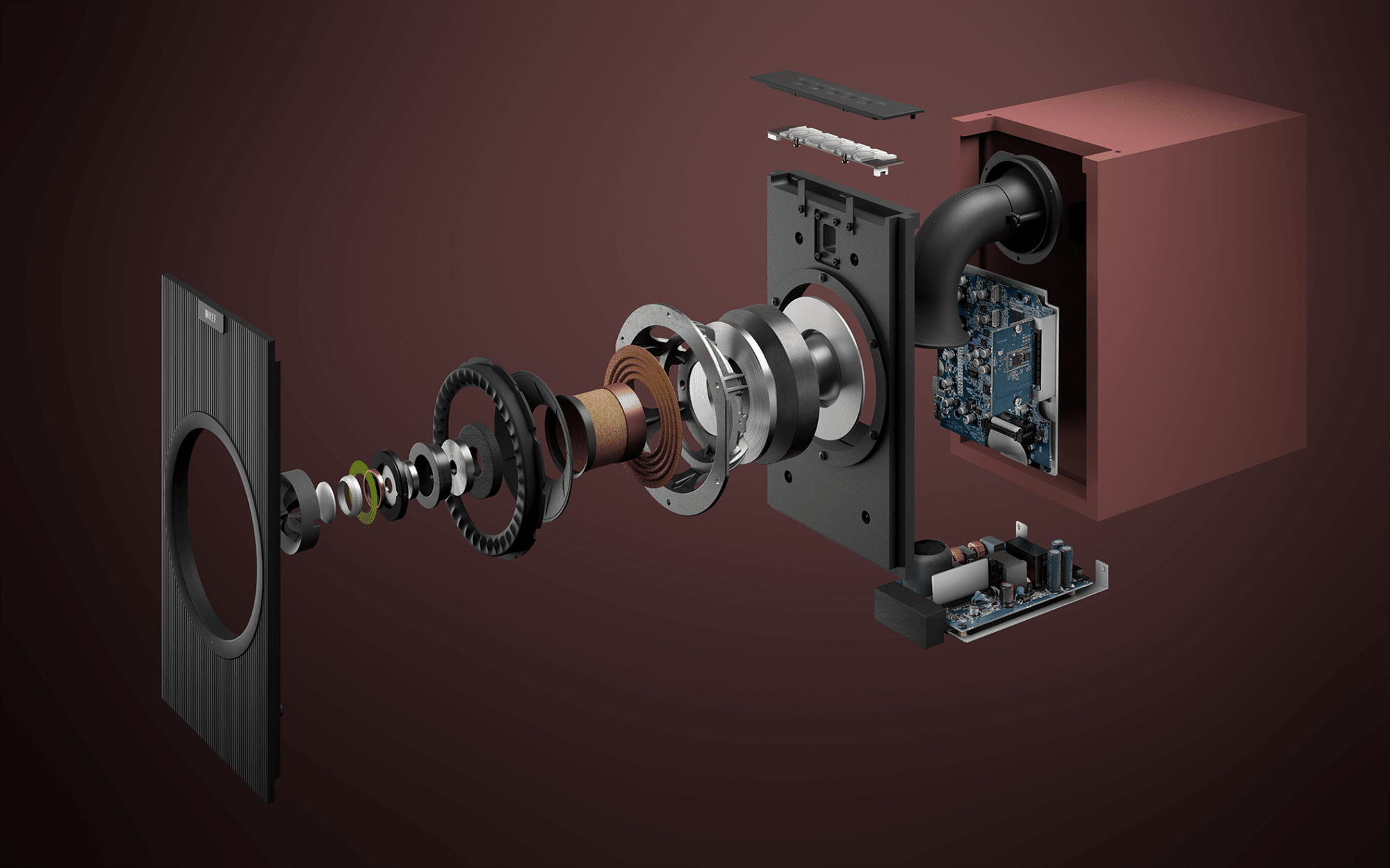 KEF Coda W Active Speakers technology image