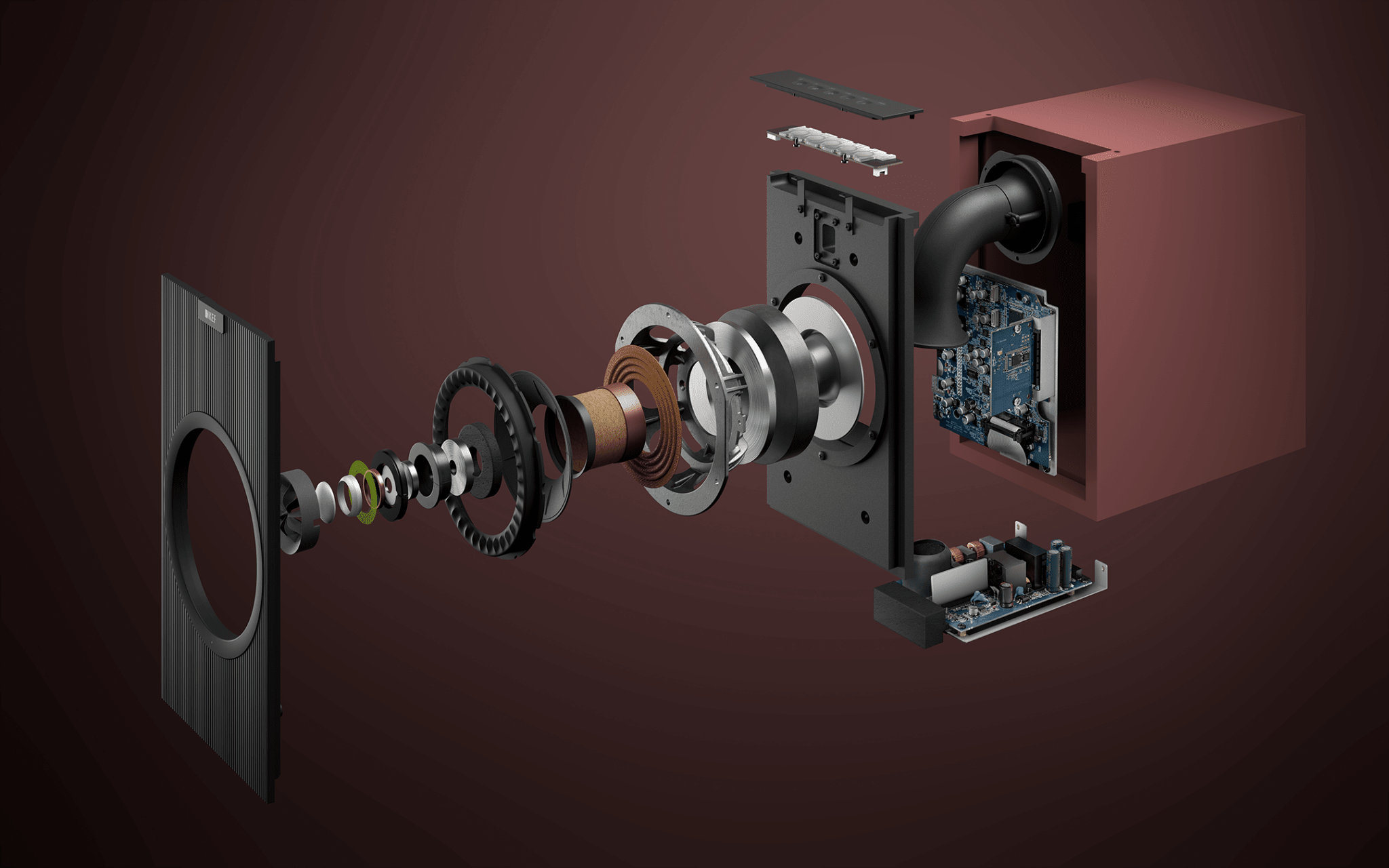 KEF Coda W Active Speakers technology image