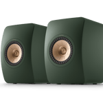 KEF LS50 Meta Passive Speakers in Moss Green pair, front