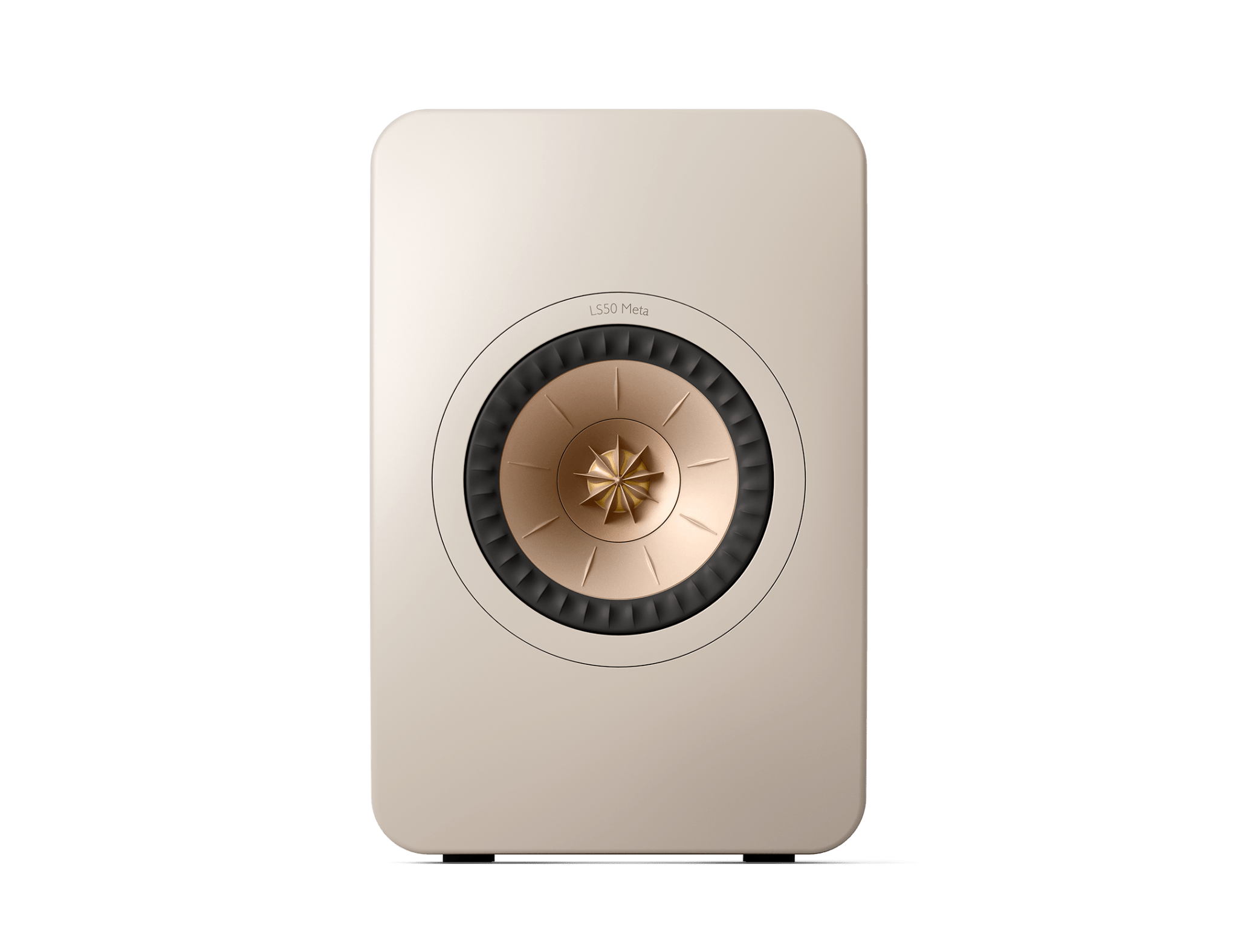 KEF LS50 Meta Passive Speakers in Sand Shell, individual speaker, front