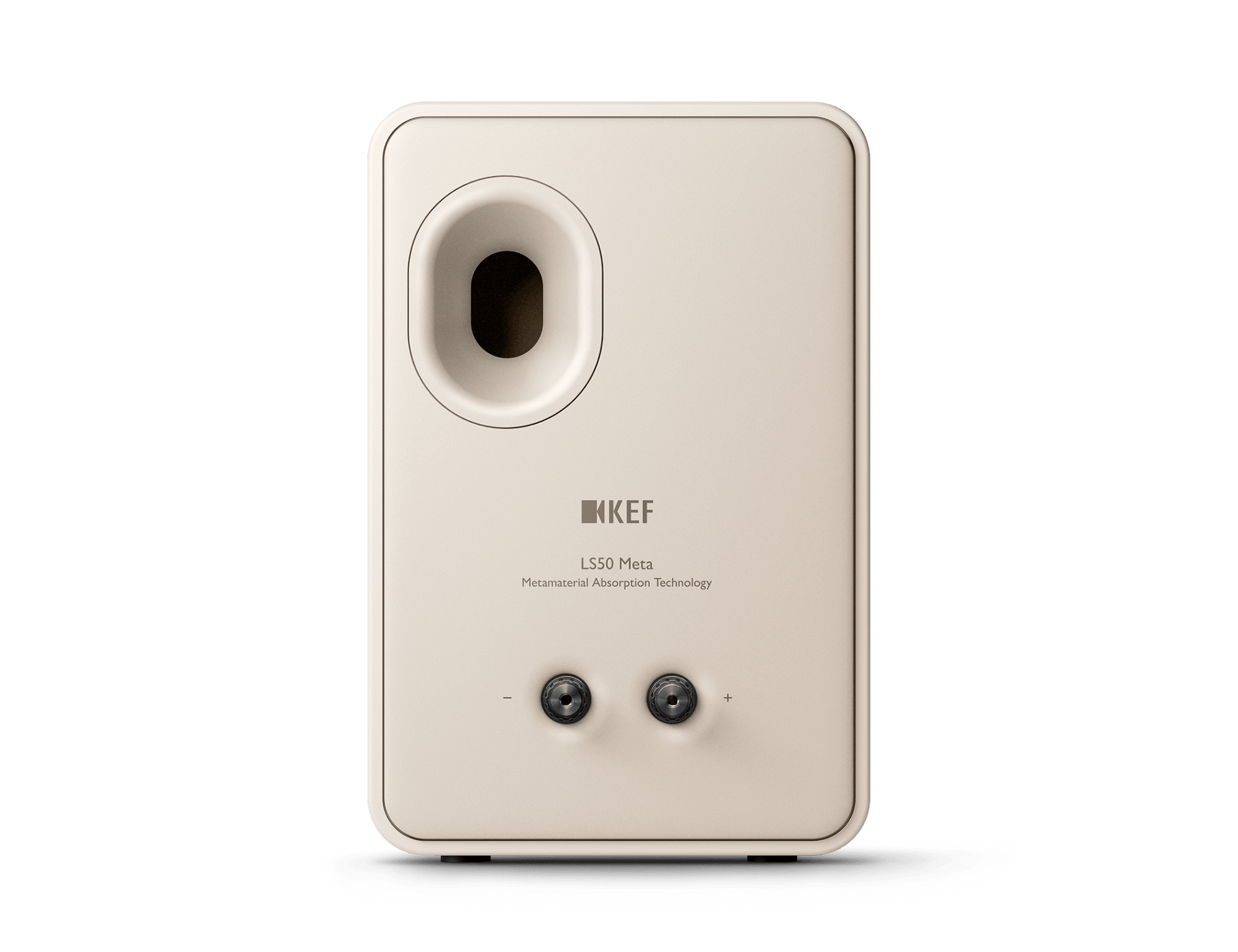 KEF LS50 Meta Passive Speakers in Sand Shell, individual speaker, back