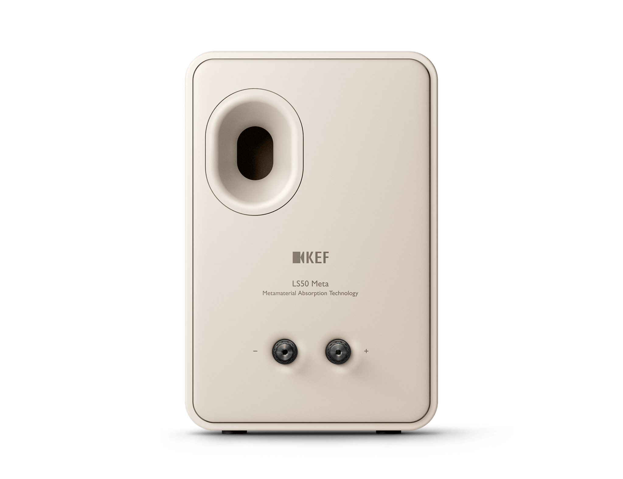KEF LS50 Meta Passive Speakers in Sand Shell, individual speaker, back