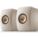 KEF LS50 Meta Passive Speakers in Sand Shell pair, front