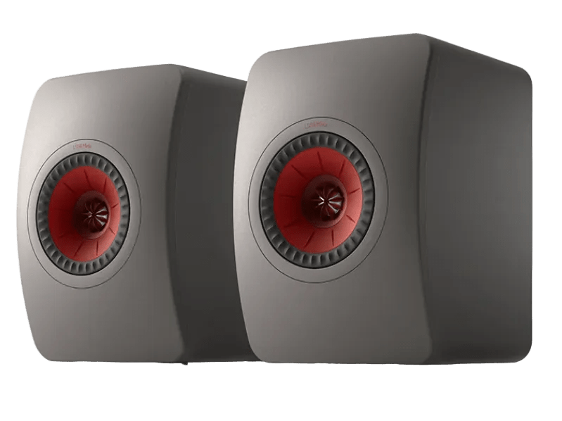 KEF LS50 Meta Passive bookself speakers - Pair image in titanium