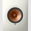 KEF LS50 Wireless II Speakers in Mineral White.  Front