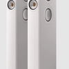 KEF LS60 Wireless Floorstanding Speakers Speakers in Mineral White. Front
