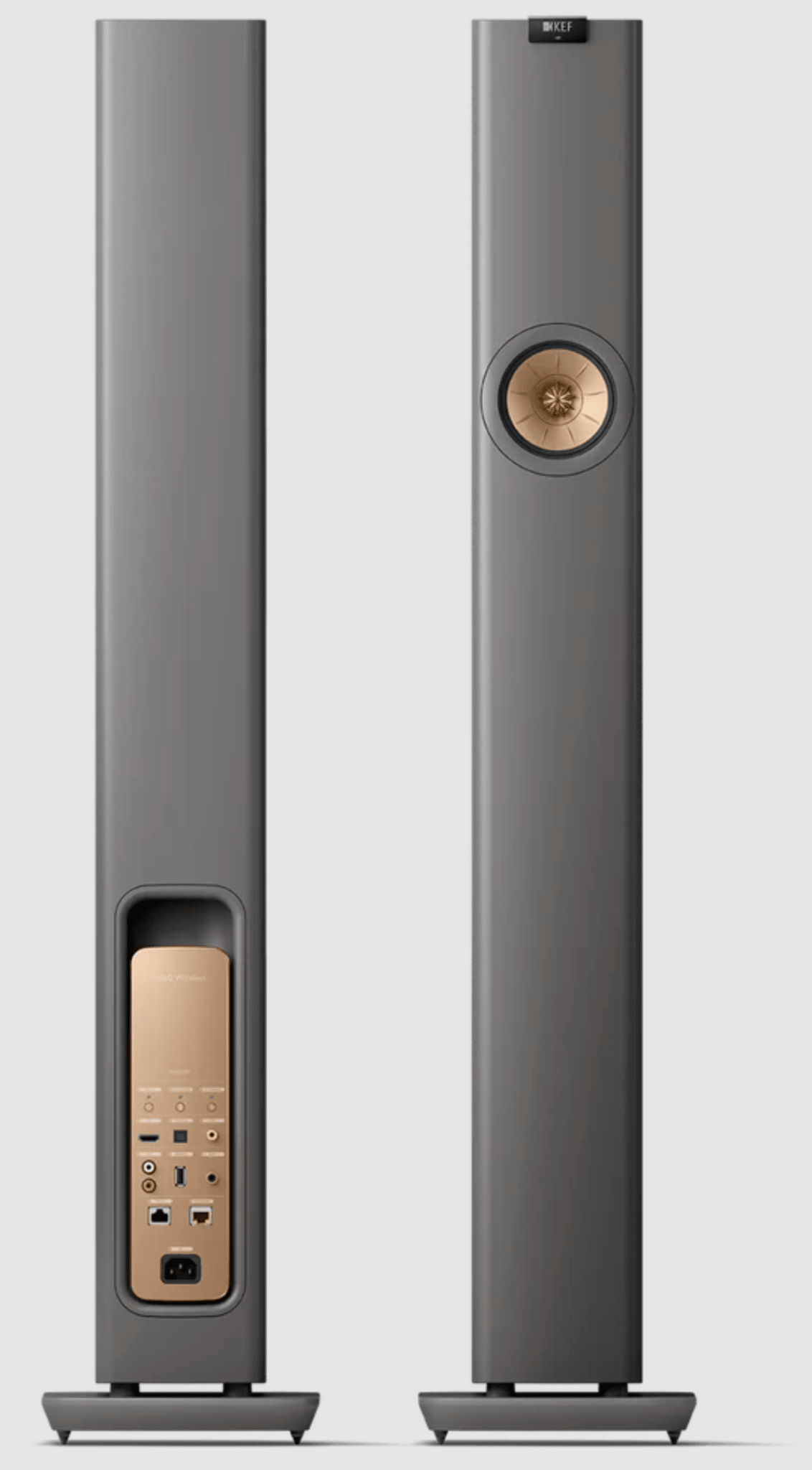 【中古】KEF LS60 Wireless Titanium Grey ペア KEF LS60 Wireless Floorstanding Speakers | Vinyl Revival | Melbourne