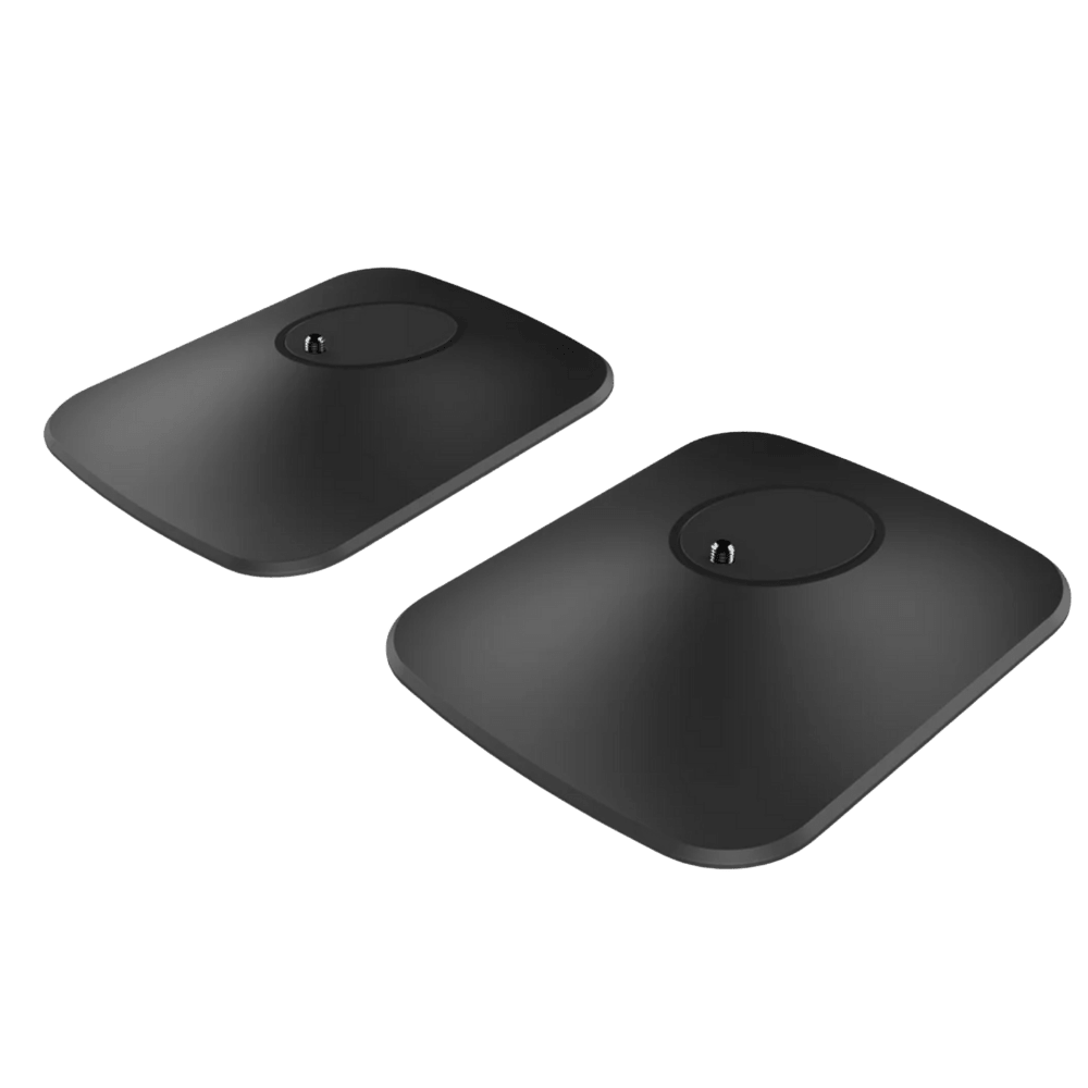 KEF LSX II LT Wireless Bookshelf Speakers + P1 Desk Pads EOFY Promotion. Image of Black Desk Pads