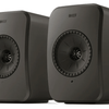 KEF LSX II LT Wireless Bookshelf Speakers  in Graphite Gray. Pair