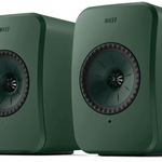 KEF-LSX11-LT-Wireless-Bookshelf-Speakers-Sage-Green-pair-Vinyl-Revial. Pair