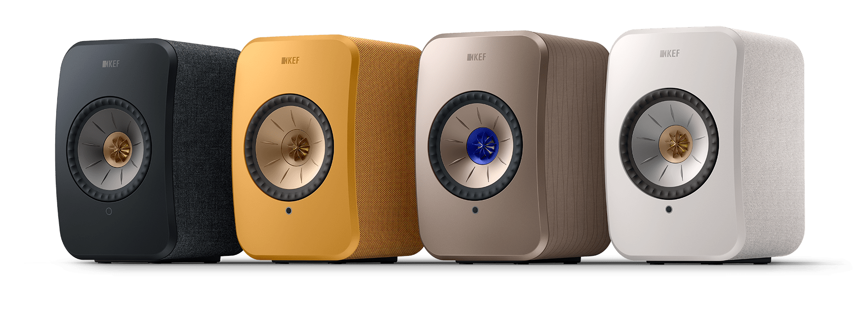 Kef LSX II Wireless Powered Bookshelf Speaker range