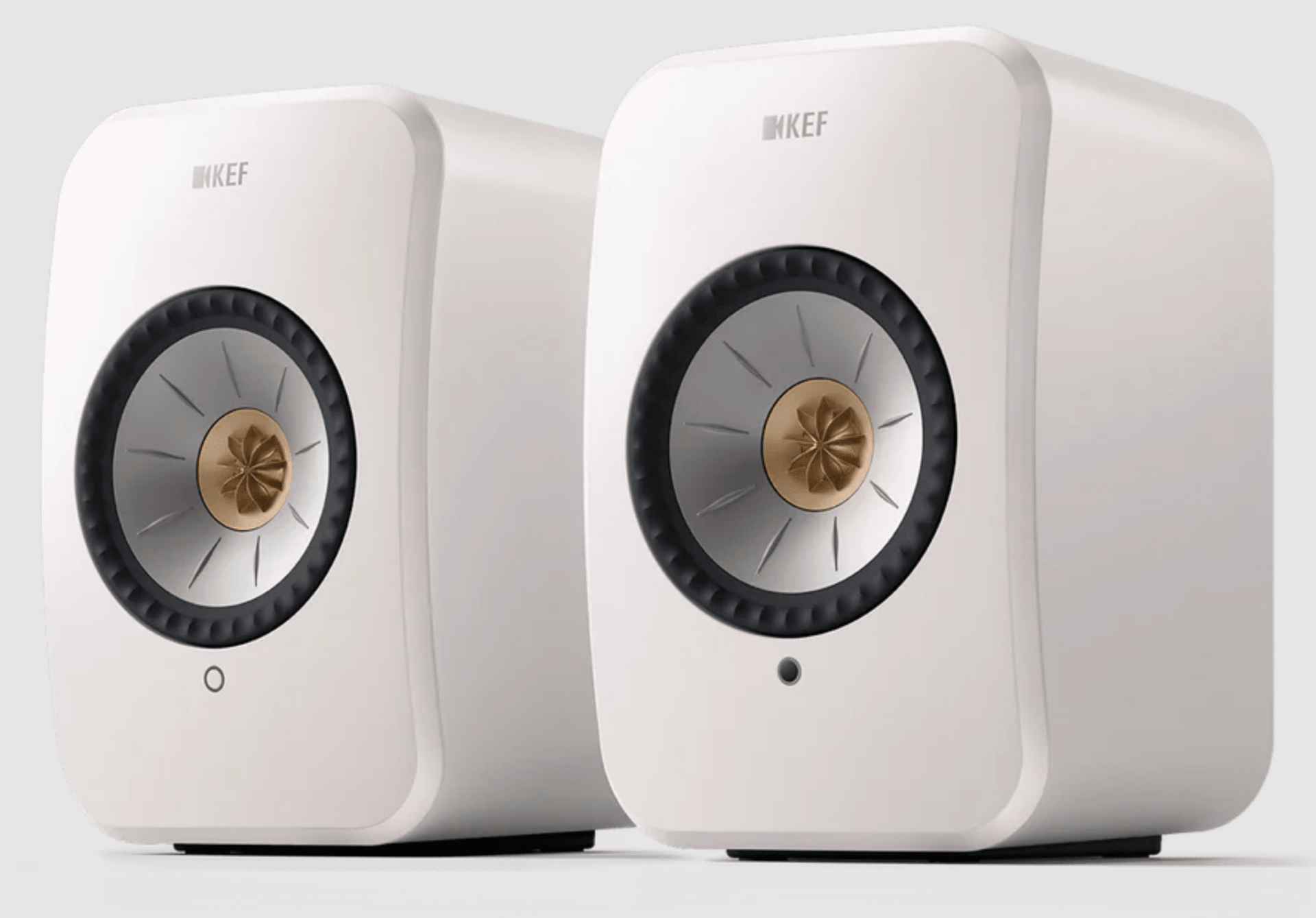 KEF LSX II Wireless Powered Bookshelf Speakers WHITE | Vinyl Revival