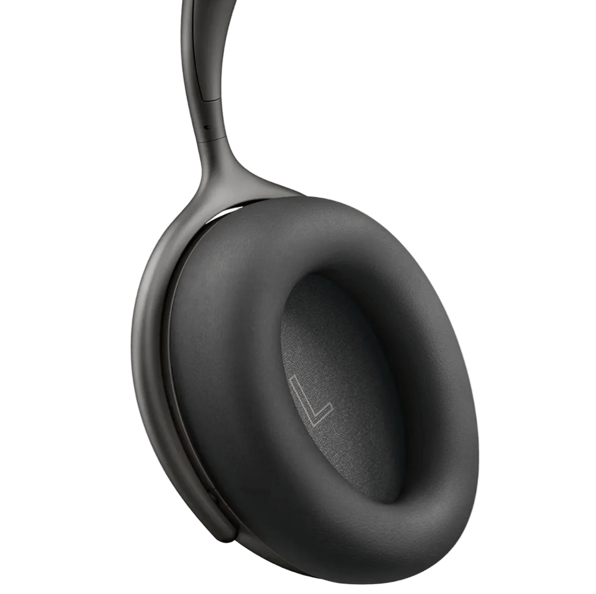 KEF Mu7 Noise Cancelling Wireless Headphones in Charcoal Grey,  earcup