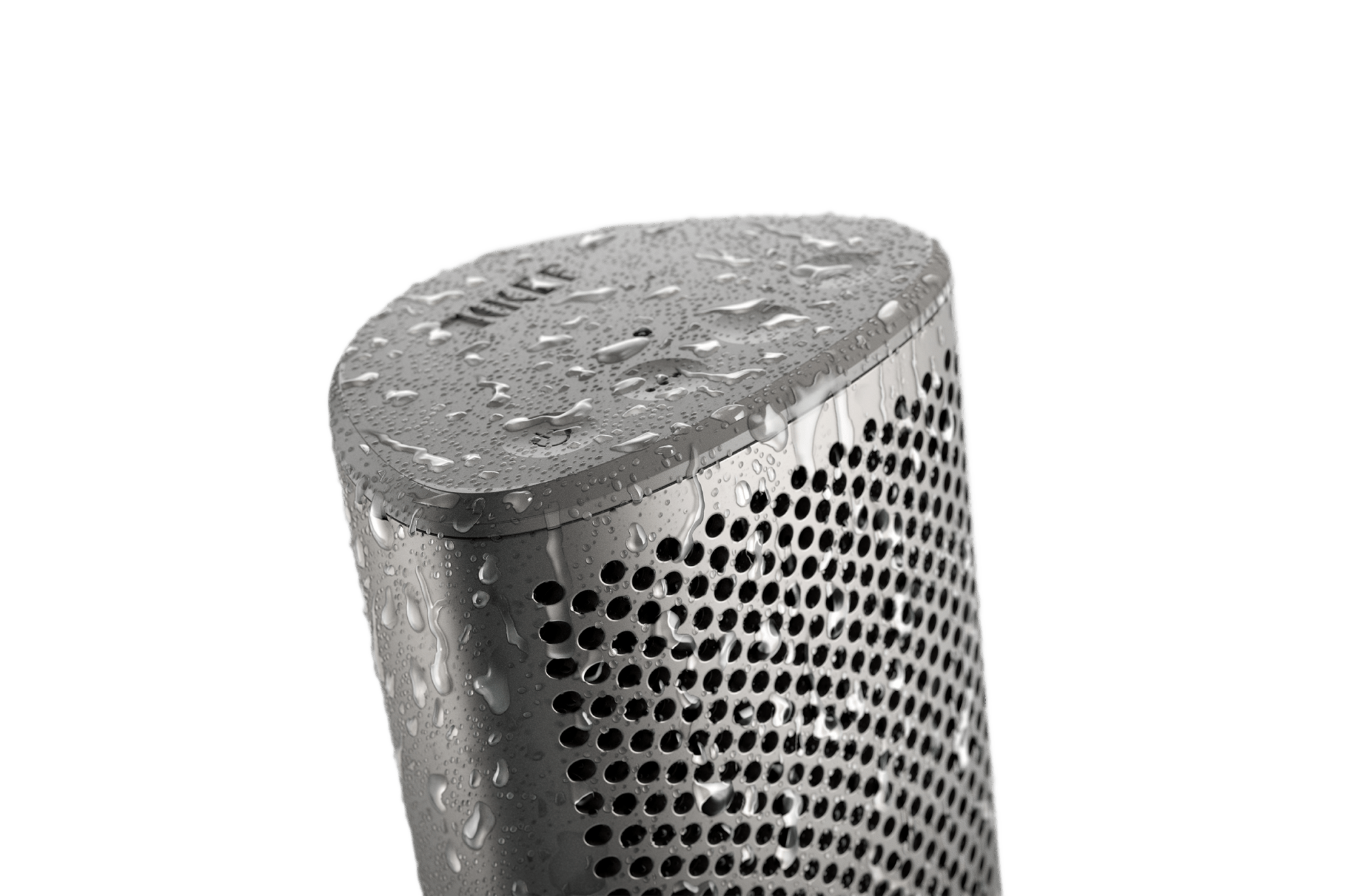 KEF Muo Portable Bluetooth Speaker in Silver Dusk, waterproof image