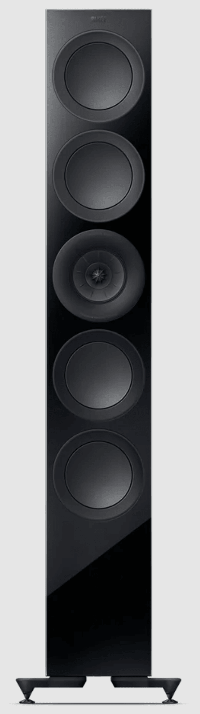 KEF R11 Meta Floorstanding Speakers in Gloss Black front